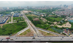 Tuyến đường nguyễn xiển nối dự án thanh hà sắp hoàn thành