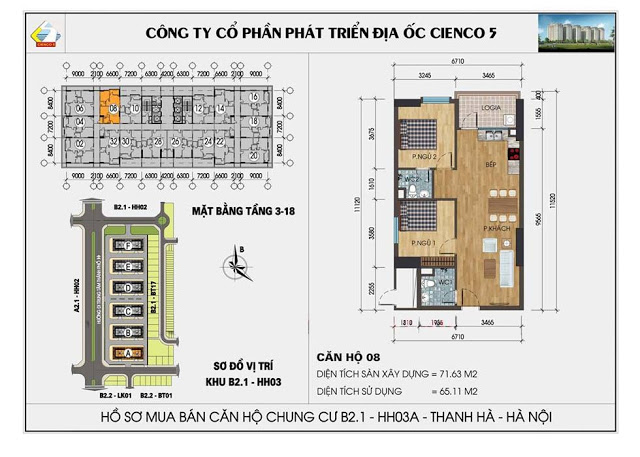  Sơ đồ thiết kế chung cư B2.1 HH03 Thanh Hà