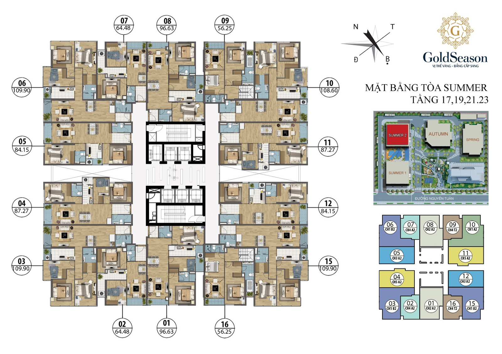 mặt bằng goldseason