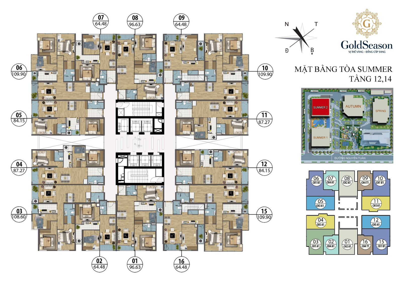 mặt bằng goldseason