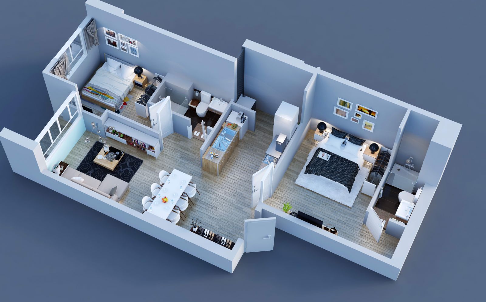 thiet ke 3d toa spring chung cu goldseason