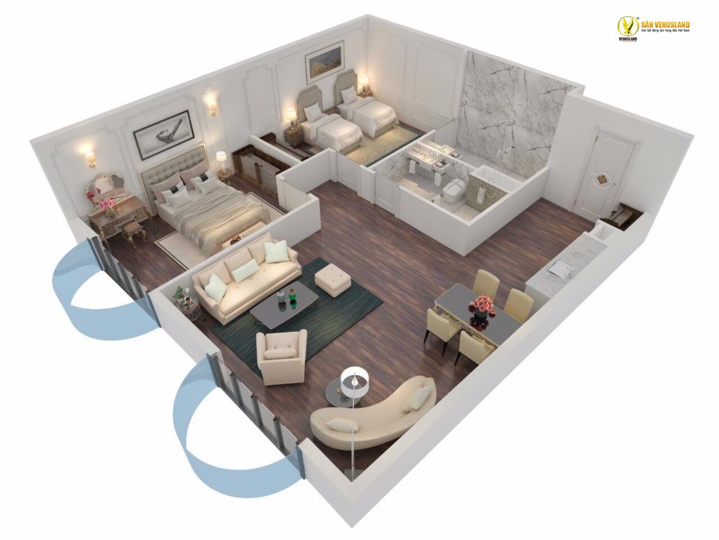 Thiết kế căn hộ tại FLC Hạ Long