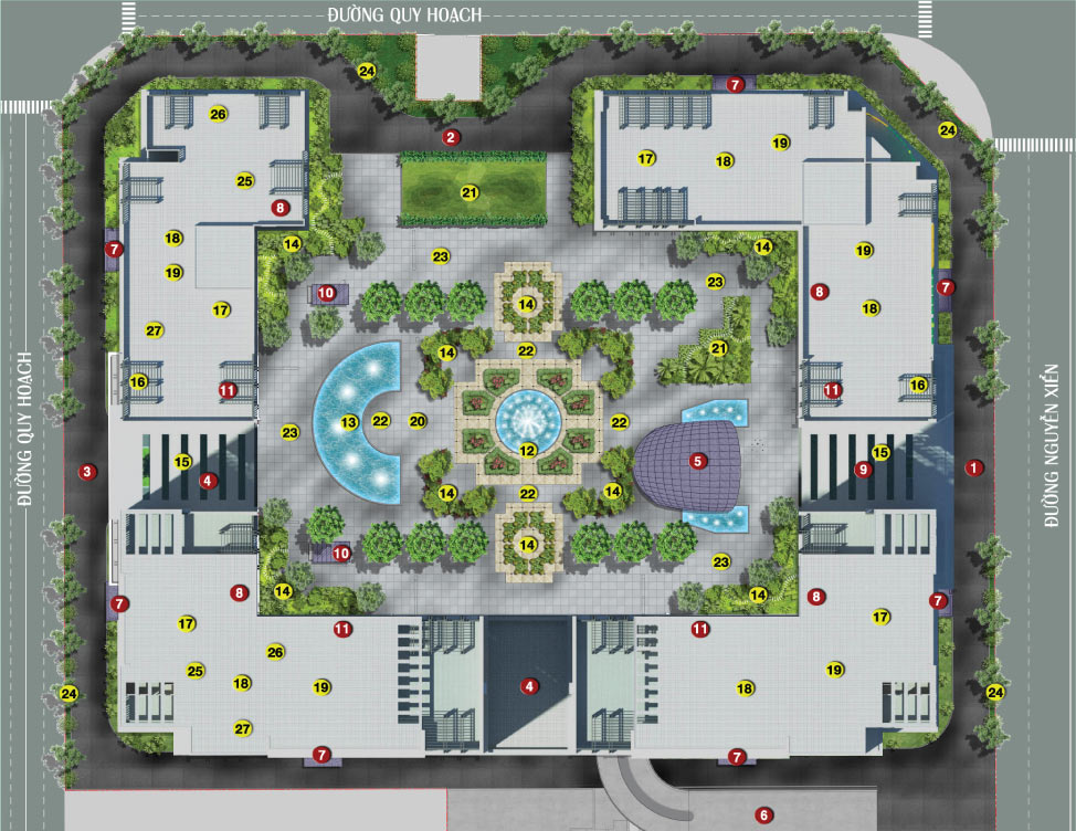 mặt bằng điển hình eco green city