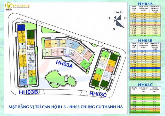 Sơ đồ mặt bằng HH03