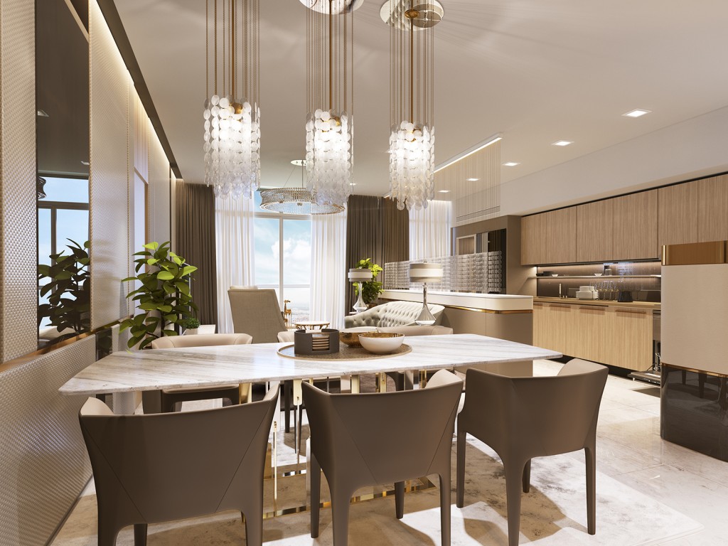 Nội thất phòng bếp vinhomes ba son