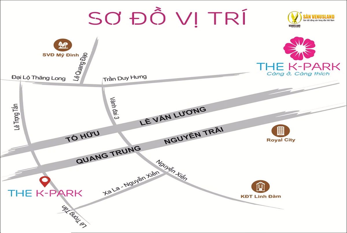 Vị trí Chung cư The K Park