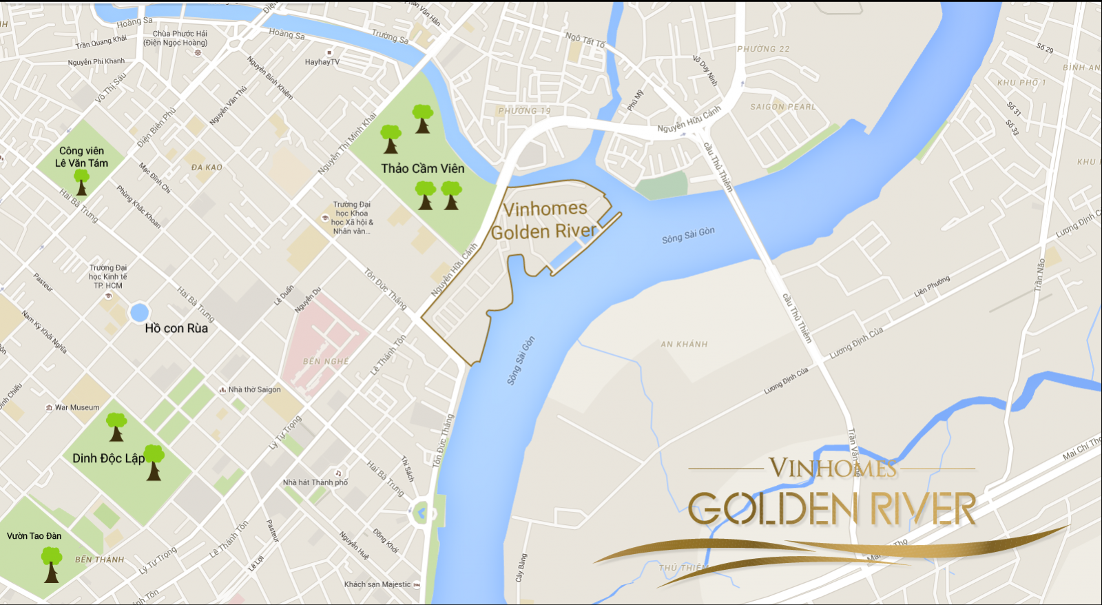 VỊ TRÍ VINHOMES GOLDEN RIVER